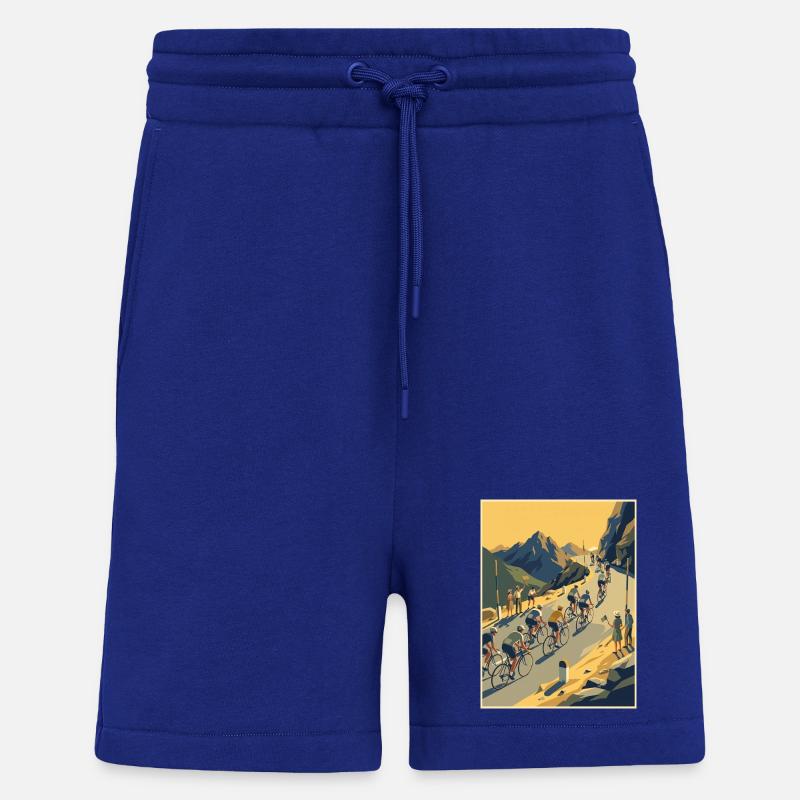 Bergaufstieg – Radfahrer-Erinnerung - Shorts - made by SPREAD - Iconic Blue