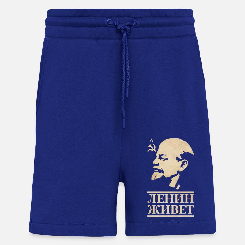 Lénine vit - Short bio décontracté fabriqué en UE - Iconic Blue