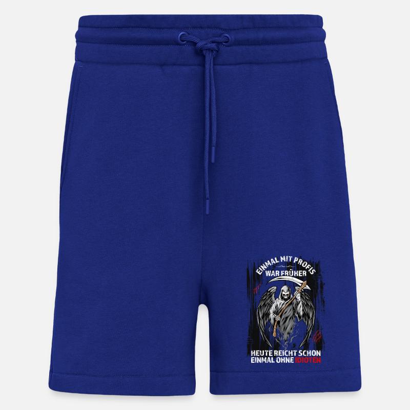 Einmal mit Profis war früher... - Shorts - made by SPREAD - Iconic Blue