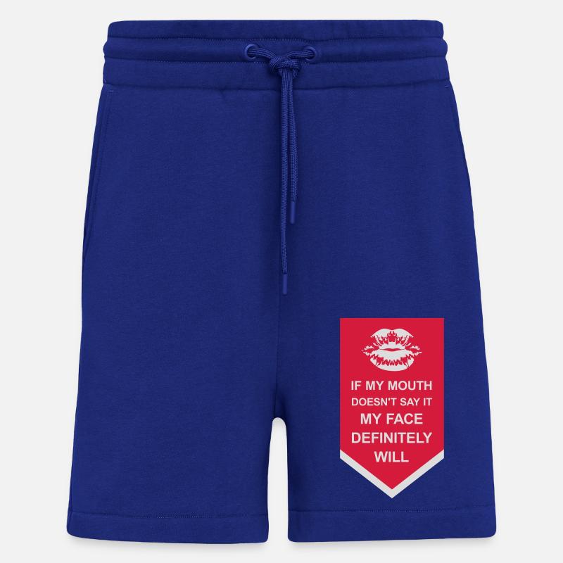 my face definitely will - Shorts - made by SPREAD - Iconic Blue
