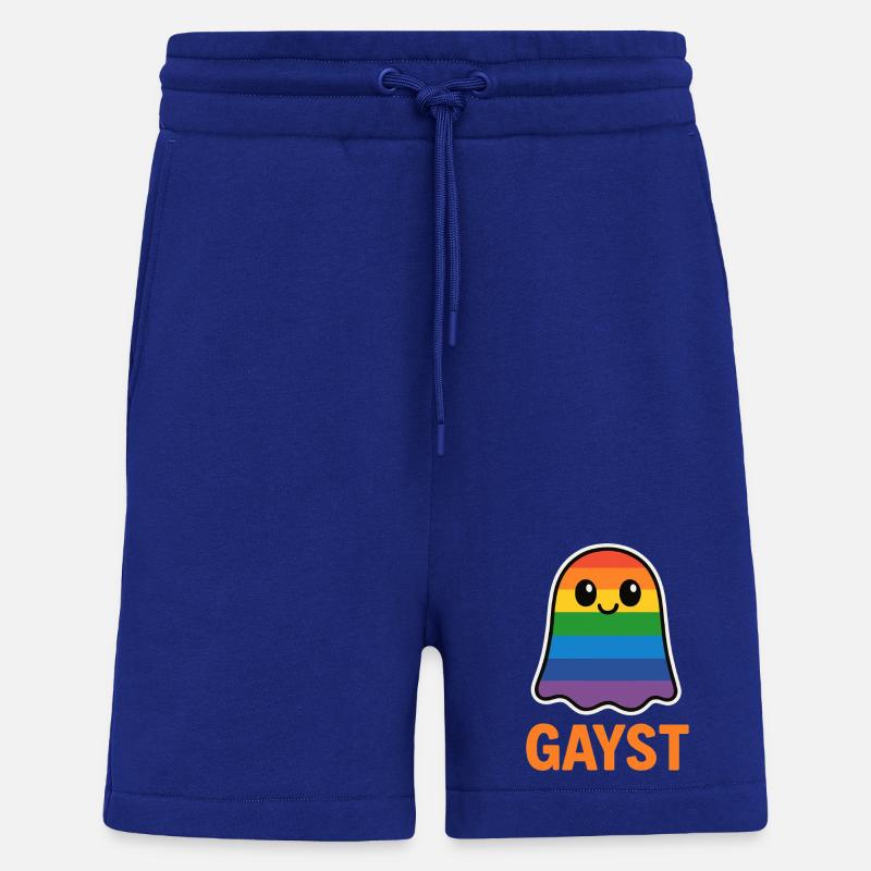 Costume d’Halloween Rainbow Ghost Pride - Short bio décontracté fabriqué en UE - Iconic Blue