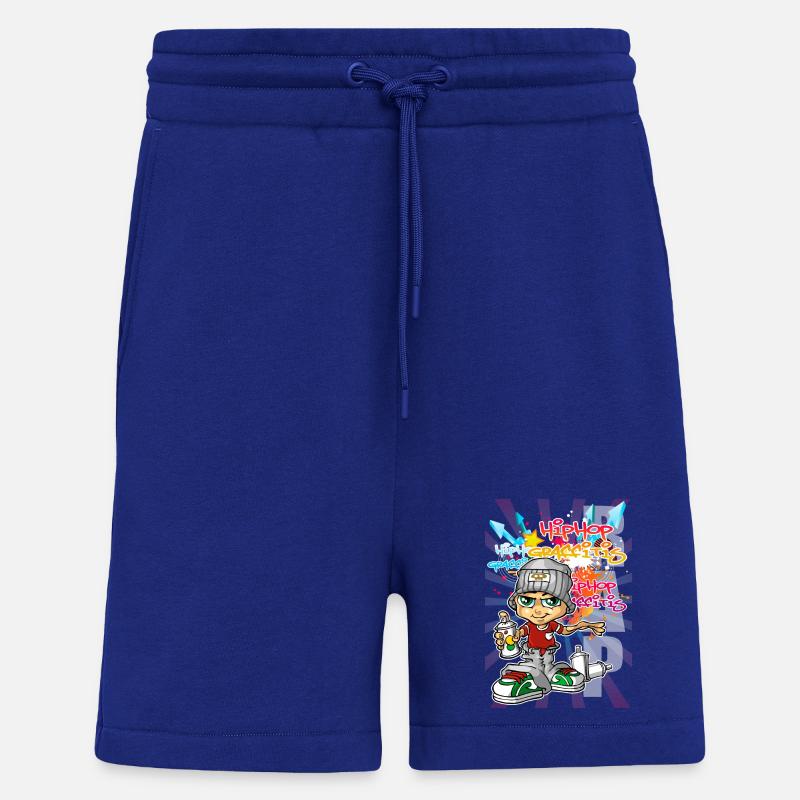Graffiti boy background - Shorts - made by SPREAD - Iconic Blue