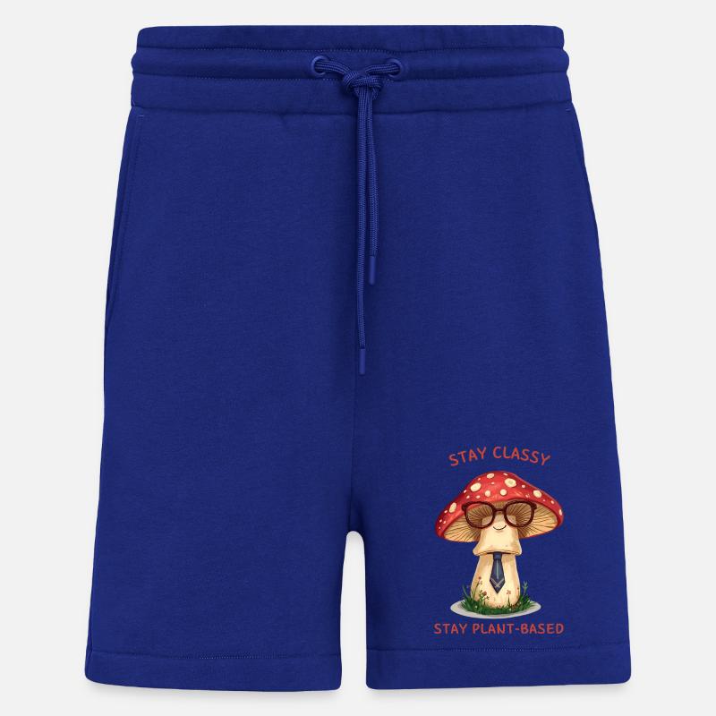 Stay Classy - Design de champignon nostalgique - Short bio décontracté fabriqué en UE - Iconic Blue