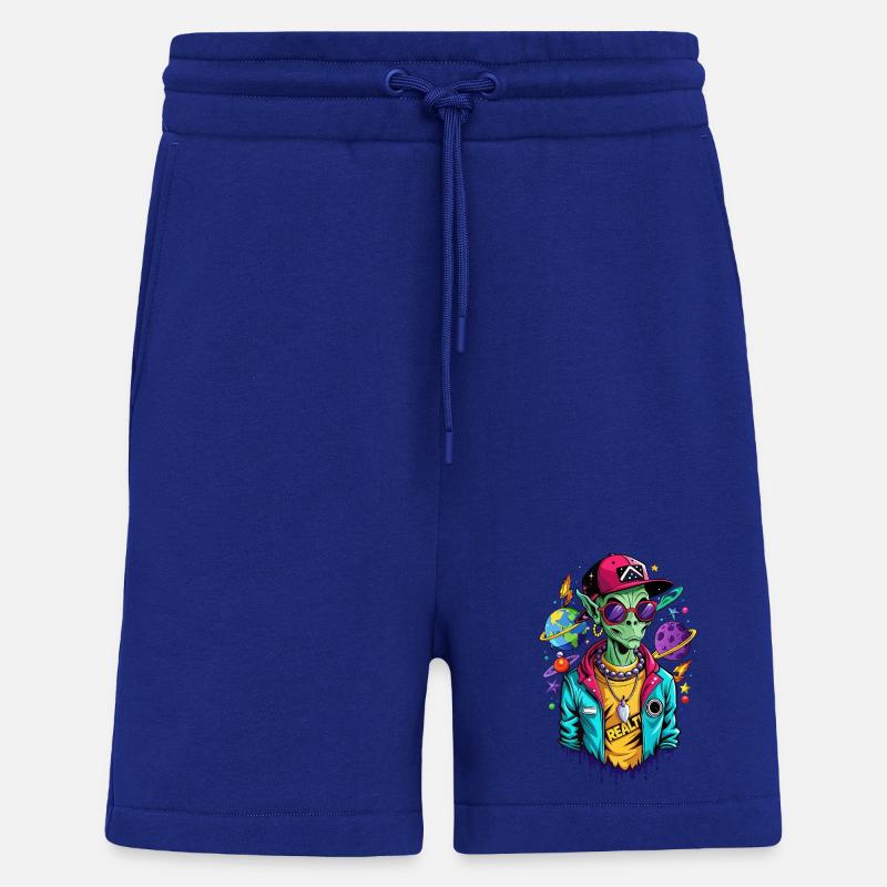 Galaxy Street Alien - Shorts - made by SPREAD - Iconic Blue