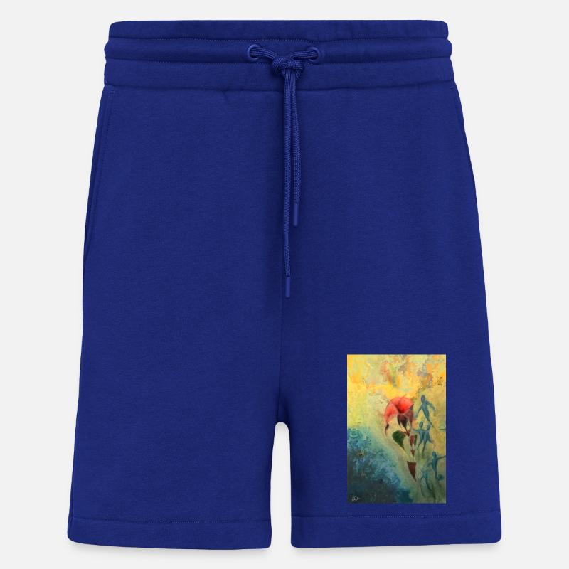 Abstrakte Blumenszene - Shorts - made by SPREAD - Iconic Blue