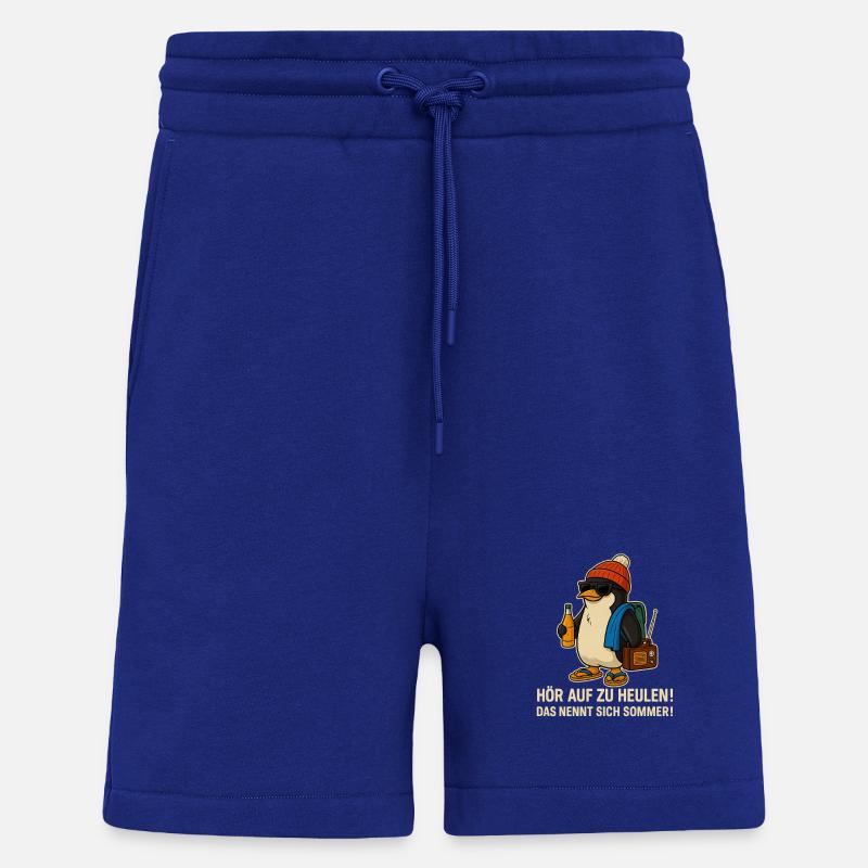 Sommer-Pinguin mit Sonnenbrille - Shorts - made by SPREAD - Iconic Blue