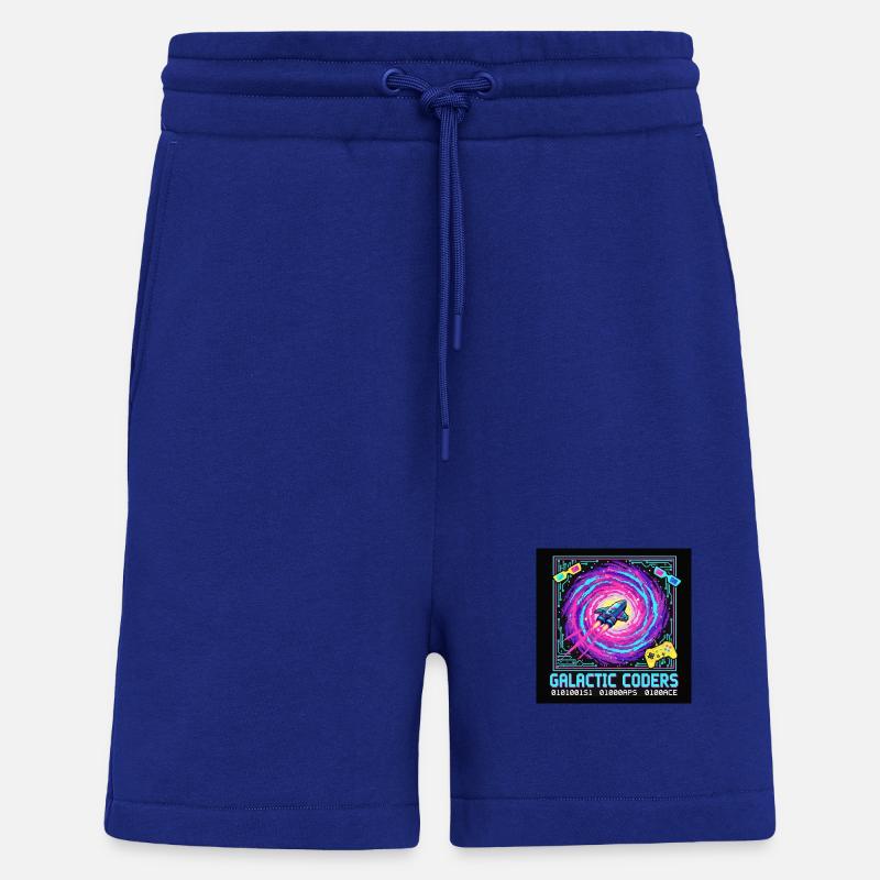 Galactic Coders Neon Pixel - Shorts - made by SPREAD - Iconic Blue