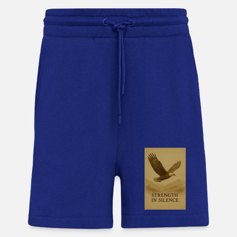 Strength in Silence Eagle - Shorts - made by SPREAD - Iconic Blue