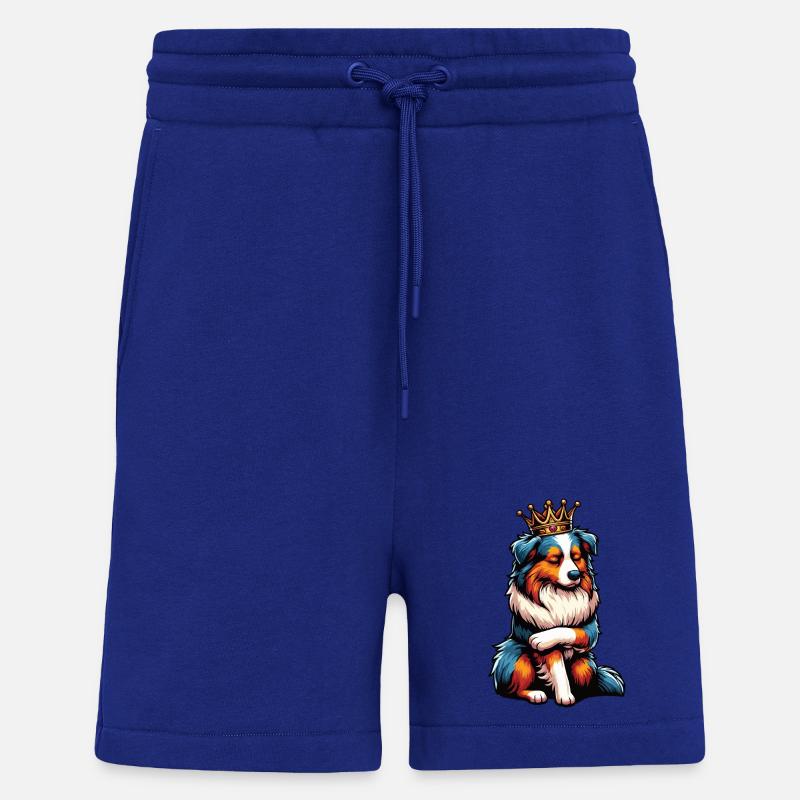 Berger australien Aussie Aussie Propriétaires Aussies - Short bio décontracté fabriqué en UE - Iconic Blue