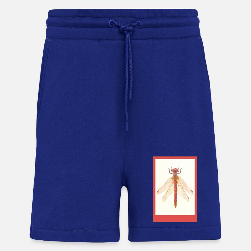 Rote Libelle Illustration - Shorts - made by SPREAD - Iconic Blue