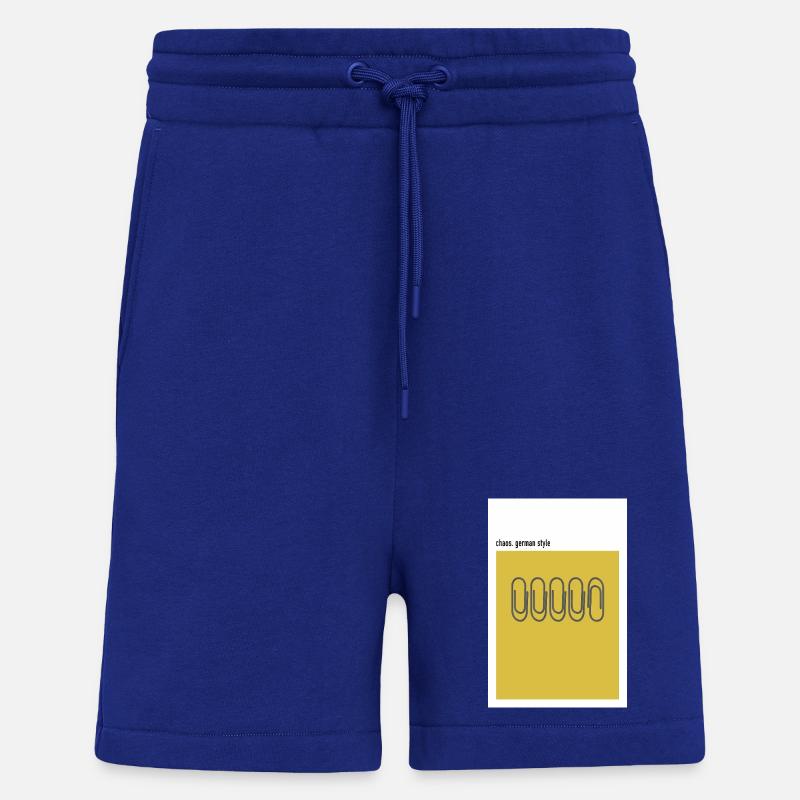 Chaos – Graffetta in stile tedesco - Pantaloncini ecologici casual Made in UE - Iconic Blue