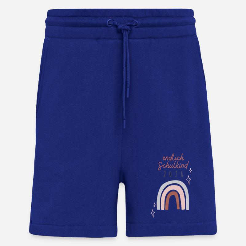 Endlich Schulkind 2026 Regenbogen Schuleinführung - Shorts - made by SPREAD - Iconic Blue
