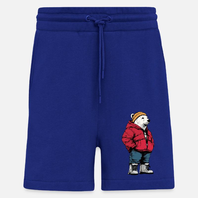 Ours polaire Mode Hiver - Short bio décontracté fabriqué en UE - Iconic Blue