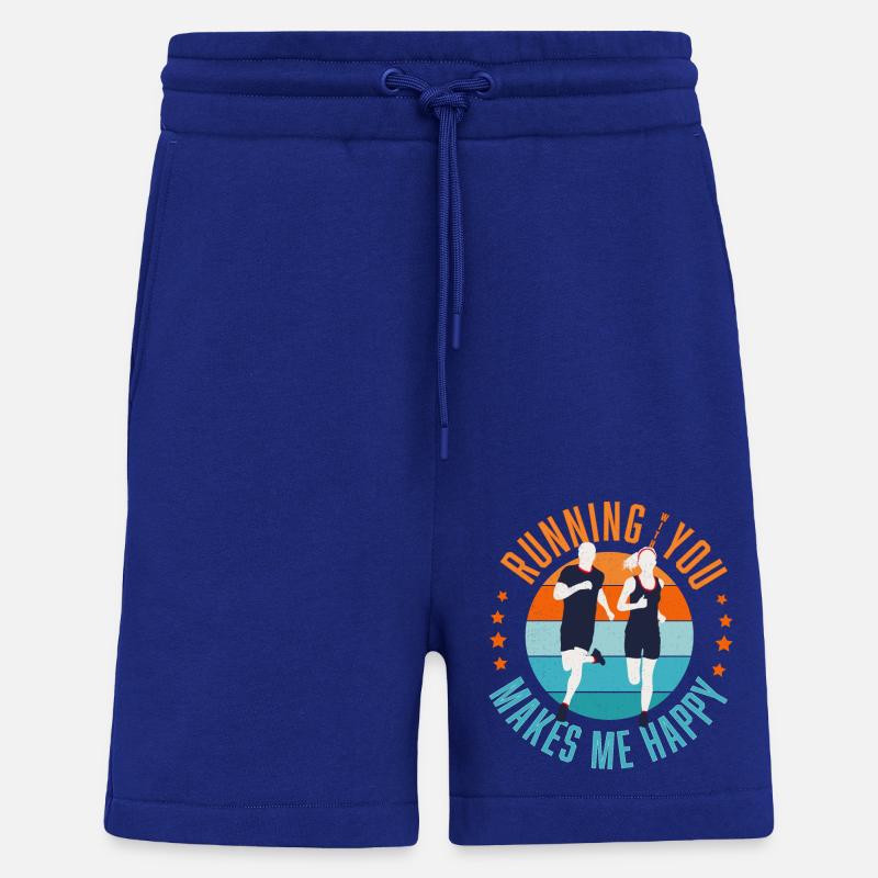 Courir avec vous - Short bio décontracté fabriqué en UE - Iconic Blue
