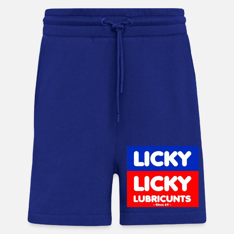 Lubrifiants Licky Retro Shield - Short bio décontracté fabriqué en UE - Iconic Blue