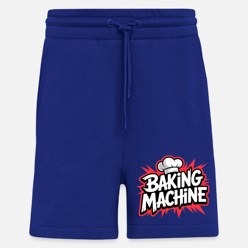 Plaisir à la machine à boulanger - Short bio décontracté fabriqué en UE - Iconic Blue