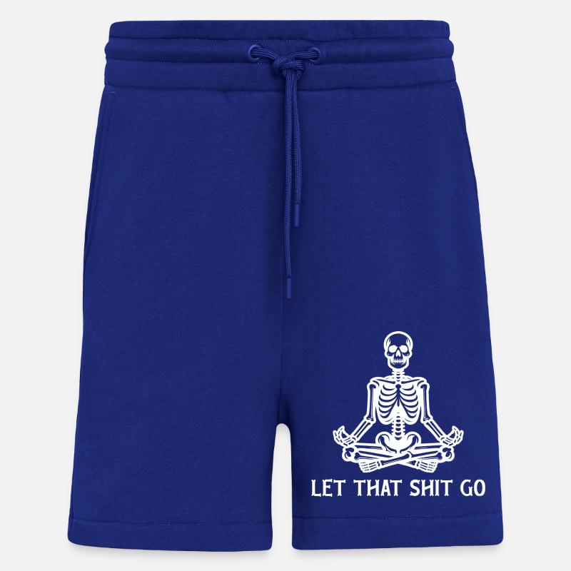 Skeleton Meditating - Shorts - made by SPREAD - Iconic Blue