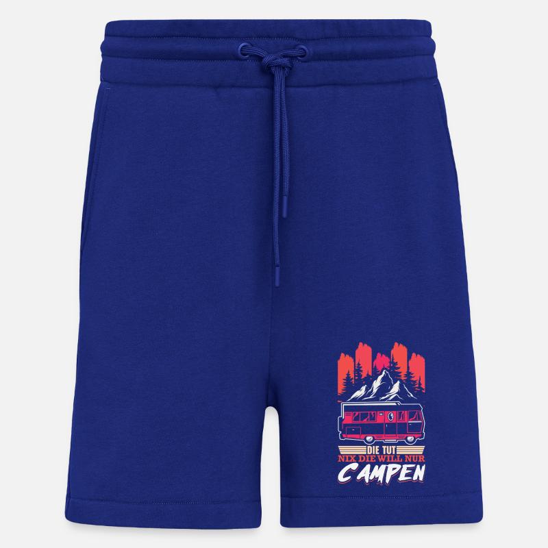 Camper Camping Wohnwagen Spruch - Shorts - made by SPREAD - Iconic Blue