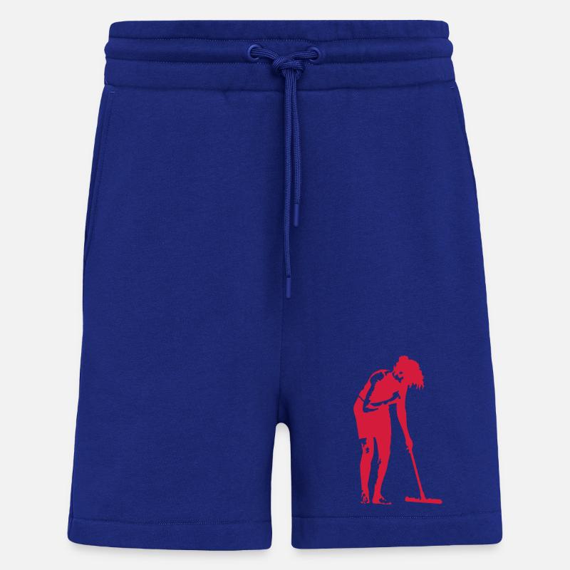 Frau beim Putzen - Shorts - made by SPREAD - Iconic Blue