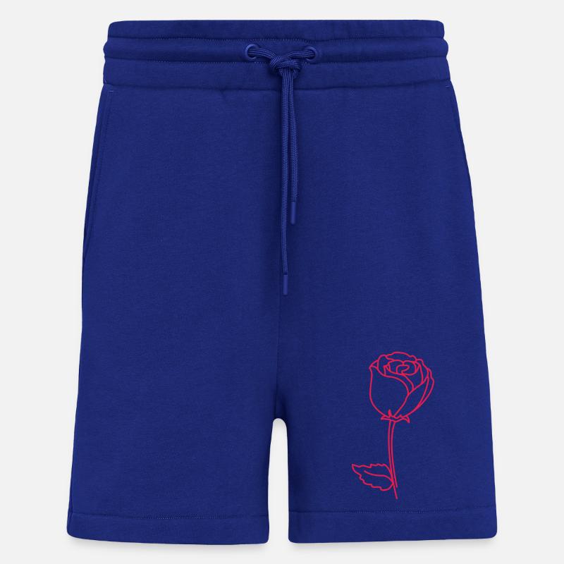 Rosenumriss Neonpink - Shorts - made by SPREAD - Iconic Blue