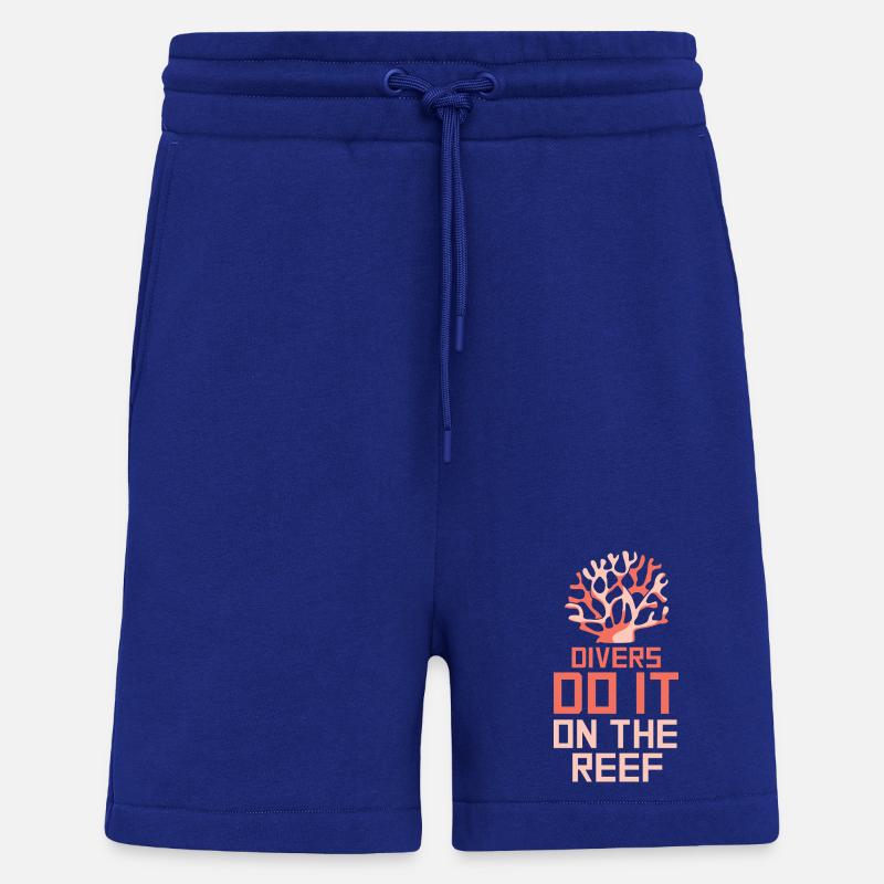 Plongeur Plongeur Snorkeling Plongeur récréatif - Short bio décontracté fabriqué en UE - Iconic Blue