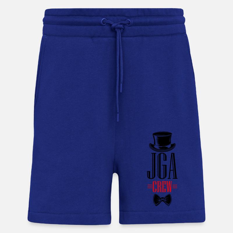 Bachelor Crew Enterrement de vie de garçon - Short bio décontracté fabriqué en UE - Iconic Blue