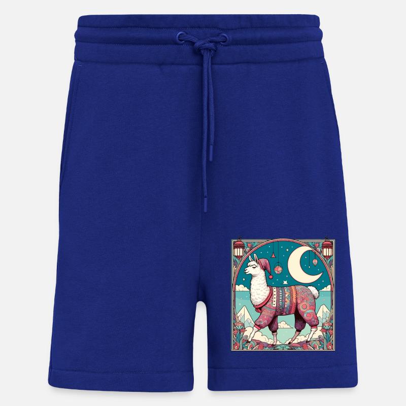 Cadeau de pyjama lama - Short bio décontracté fabriqué en UE - Iconic Blue