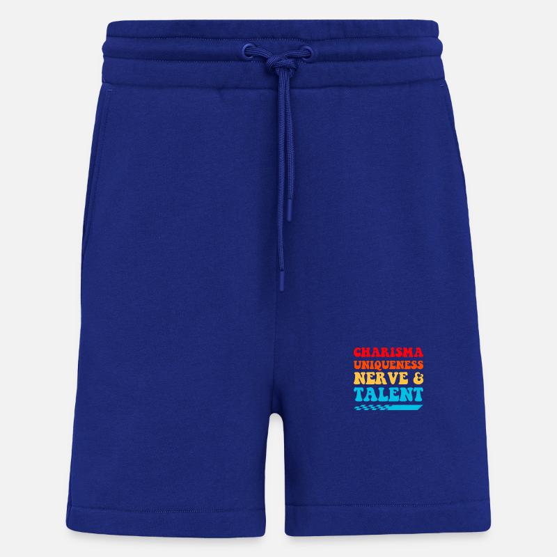 Charisma, Einzigartigkeit, Nerven, Talent, - Shorts - made by SPREAD - Iconic Blue