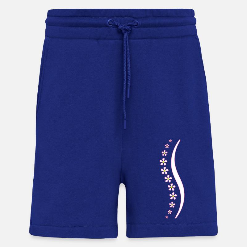 Blumen-Wirbelsäule rosa - Shorts - made by SPREAD - Iconic Blue