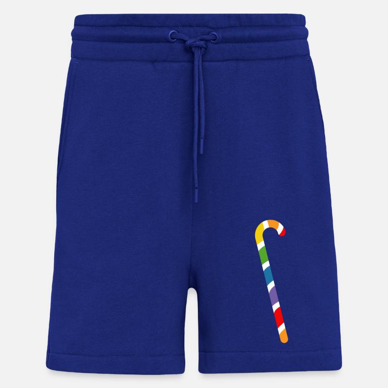 rainbow candy cane lgbtqi queer - Shorts - made by SPREAD - Iconic Blue