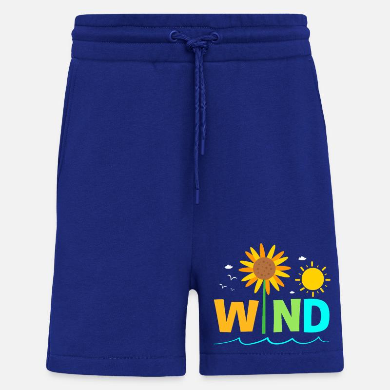 Éolienne, énergie éolienne, énergie éolienne - Short bio décontracté fabriqué en UE - Iconic Blue