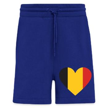 Humour,Belge, belgique, drapeau, frite, frites - Short bio décontracté fabriqué en UE - Iconic Blue - Devant