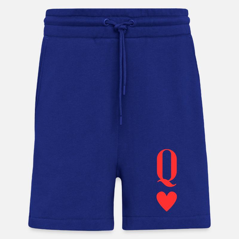 Conception du monogramme QHerz - Short bio décontracté fabriqué en UE - Iconic Blue