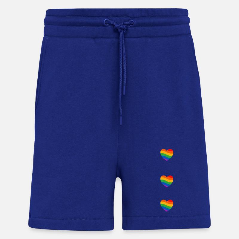 Pride-Flagge Regenbogenherzen - Shorts - made by SPREAD - Iconic Blue