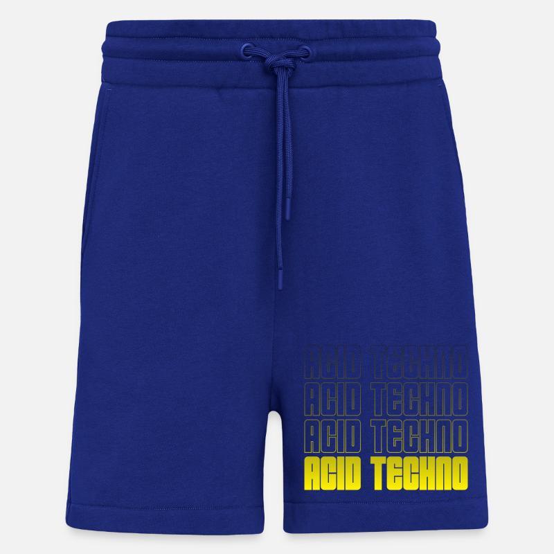 Acid Techno Repetition Gradient - Shorts - made by SPREAD - Iconic Blue