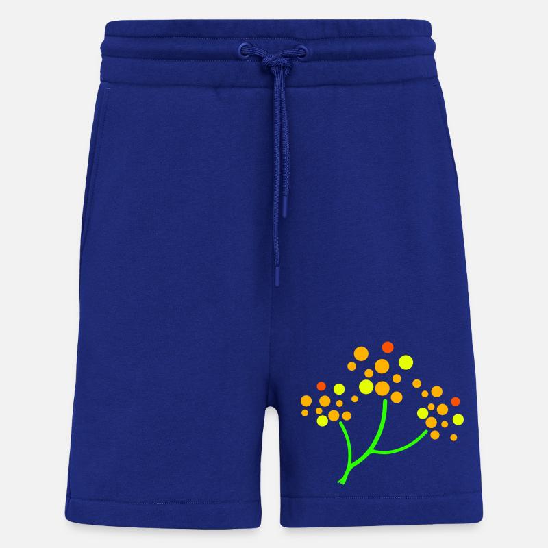 Explosion d’arbre parsemé de néons - Short bio décontracté fabriqué en UE - Iconic Blue