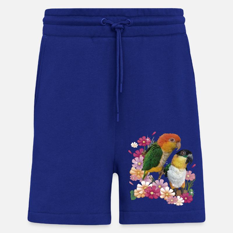Der orangeköpfige Caique - Shorts - made by SPREAD - Iconic Blue