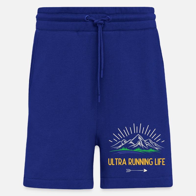 Durée de vie ultra running - Short bio décontracté fabriqué en UE - Iconic Blue