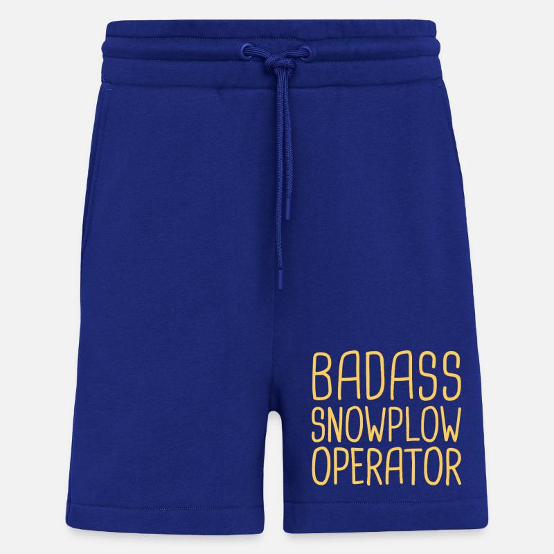 Snowplow Operator Badass Schneepflugfahrer - Shorts - made by SPREAD - Iconic Blue