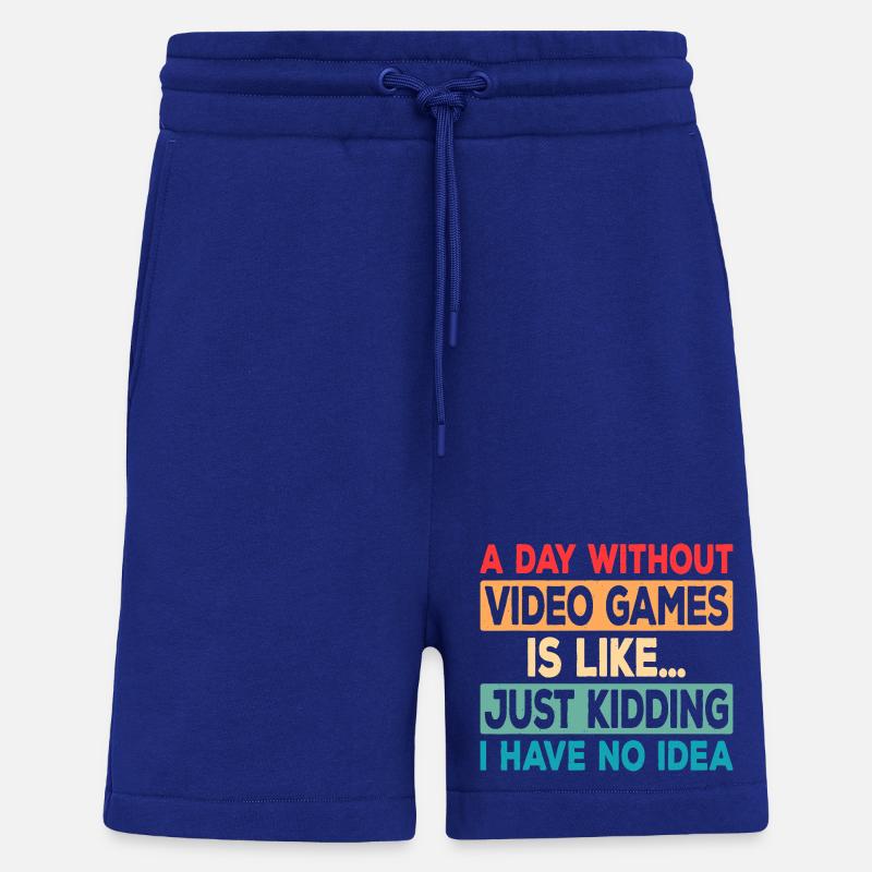 Game Day Absence Joke Tee - Shorts - made by SPREAD - Iconic Blue