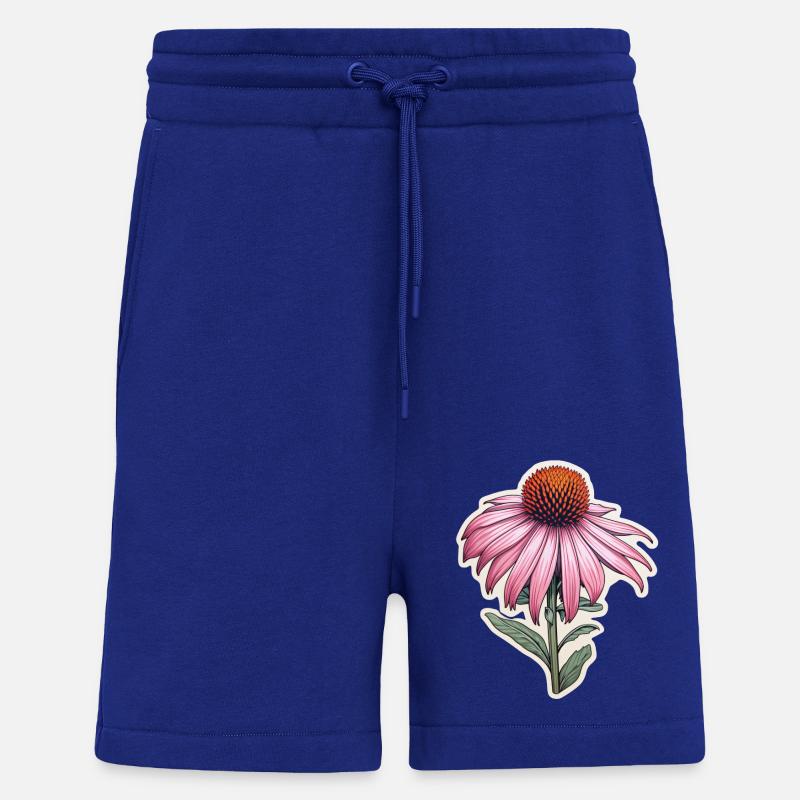 Echinaceapflanze 1 Blüte - Shorts - made by SPREAD - Iconic Blue