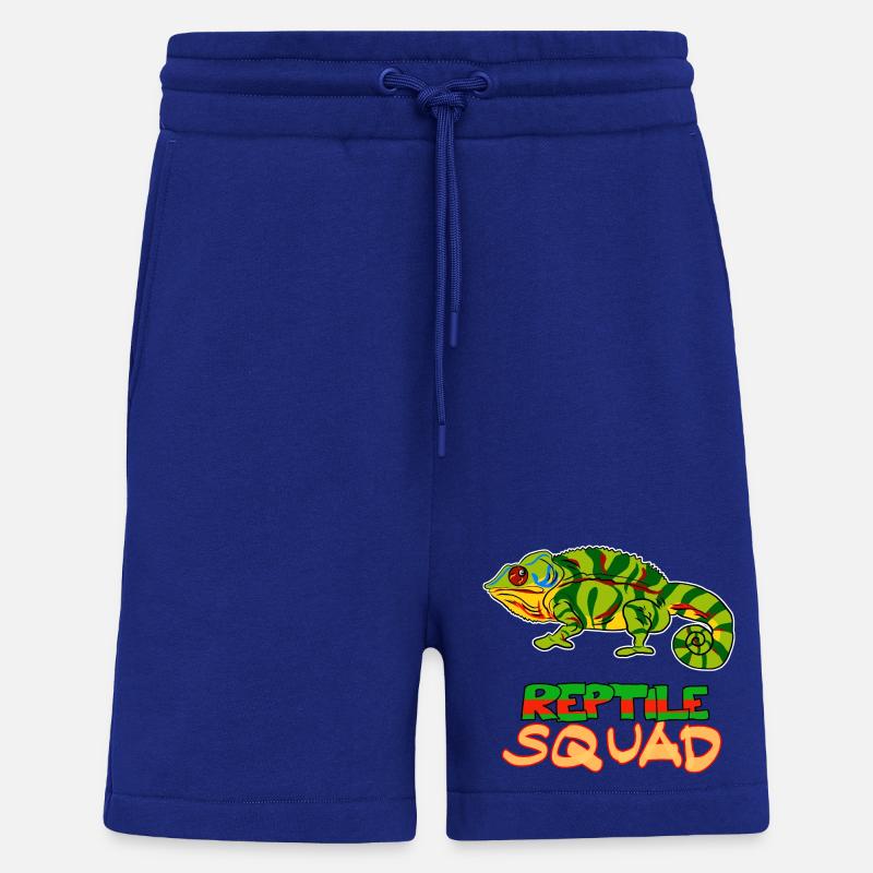 Reptile Squad Bunte Chamäleon-Kunst - Shorts - made by SPREAD - Iconic Blue
