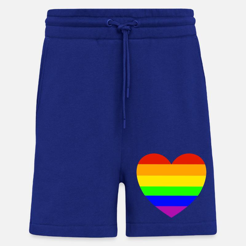 Rainbow Heart Pride Design - Shorts - made by SPREAD - Iconic Blue