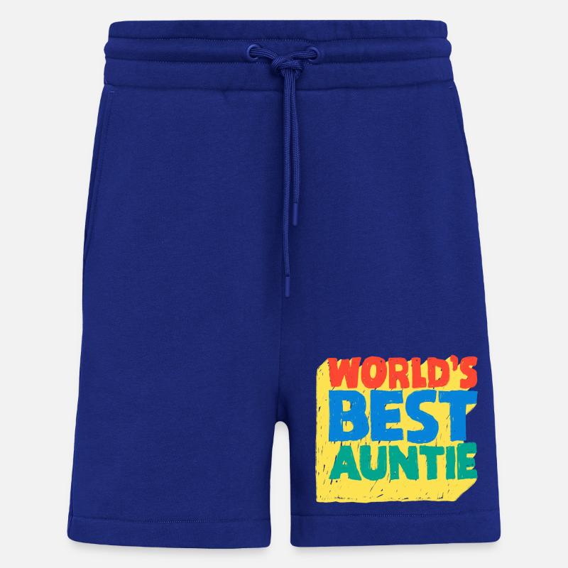 World's Best Auntie Pop-Design - Shorts - made by SPREAD - Iconic Blue