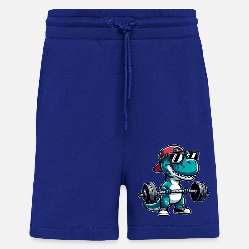 T-Rex Workout Dino Krafttraining - Shorts - made by SPREAD - Iconic Blue