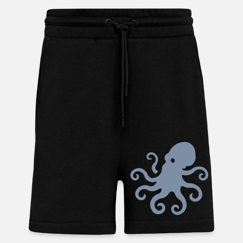 Septo Logo - Short bio décontracté fabriqué en UE - SOLID BLACK