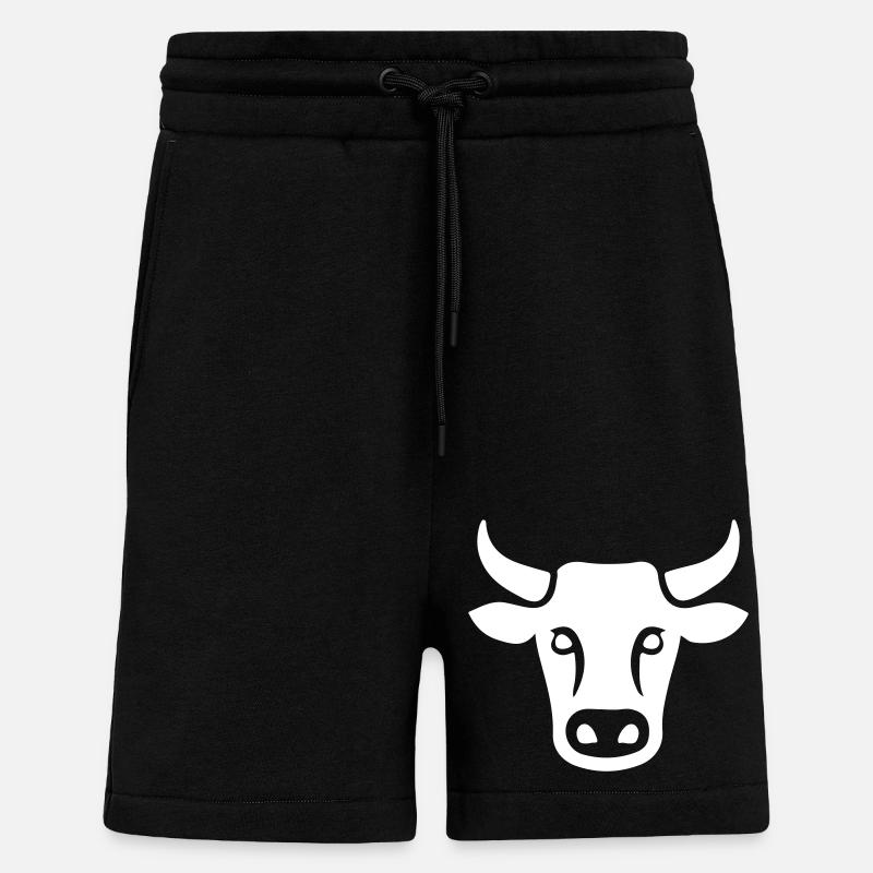 Kuh Rind Kopf - Shorts - made by SPREAD - SOLID BLACK