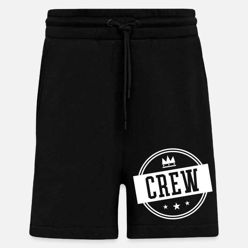 Cercle d’équipage - Short bio décontracté fabriqué en UE - SOLID BLACK