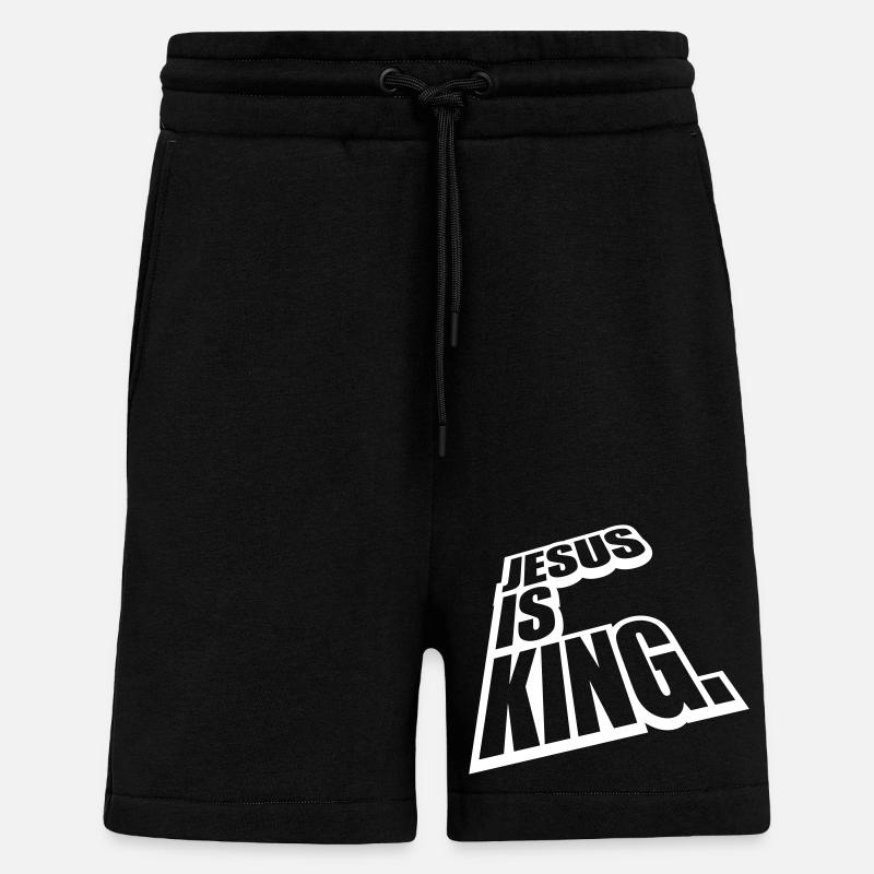 jesus is king Zitat - Shorts - made by SPREAD - SOLID BLACK