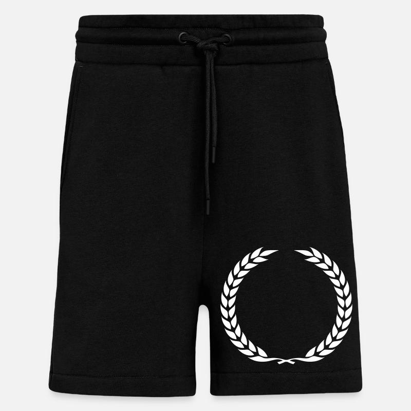 lorbeerkranz kranz - Shorts - made by SPREAD - SOLID BLACK